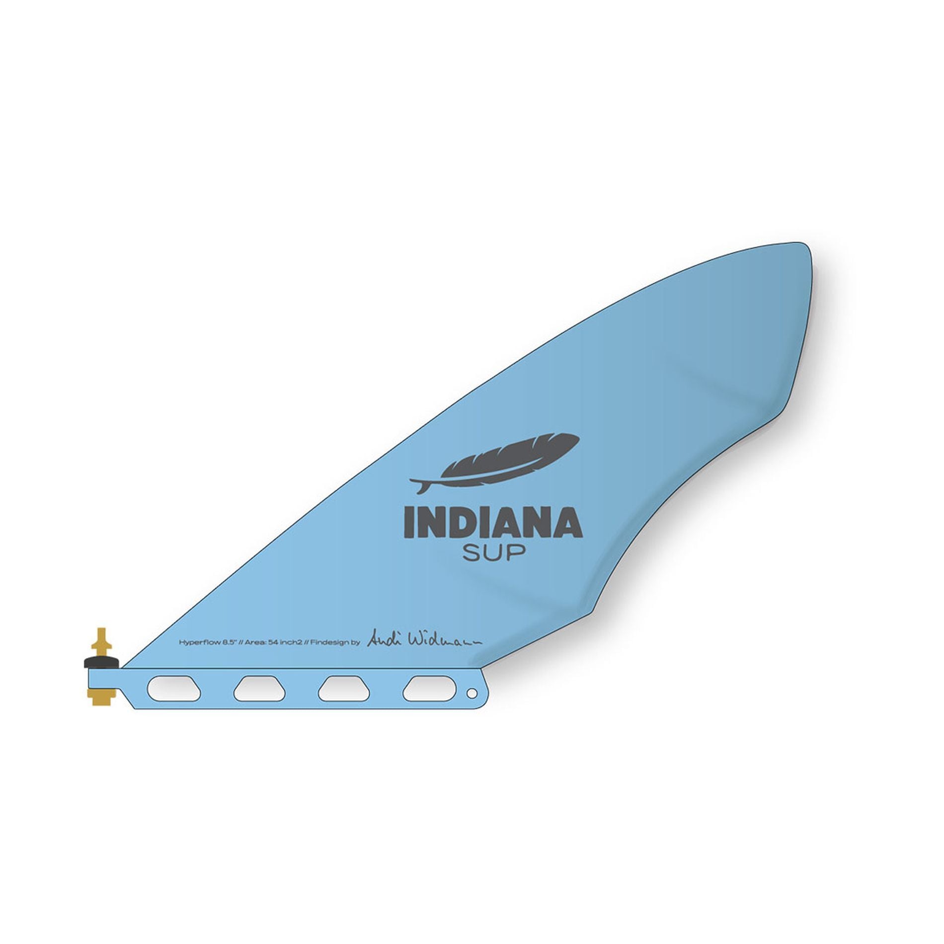 INDIANA 8.5" Hyperflow PA Race Fin blau
