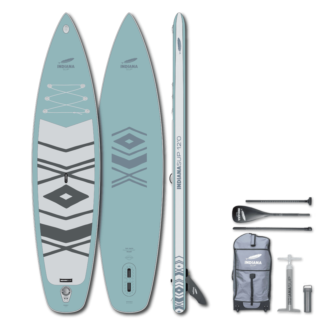 INDIANA 12'0 Family Pack misty blue