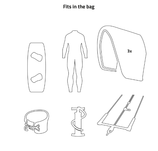 PROLIMIT Kitesurf Boardbag Golf Travel Light YLI Edition